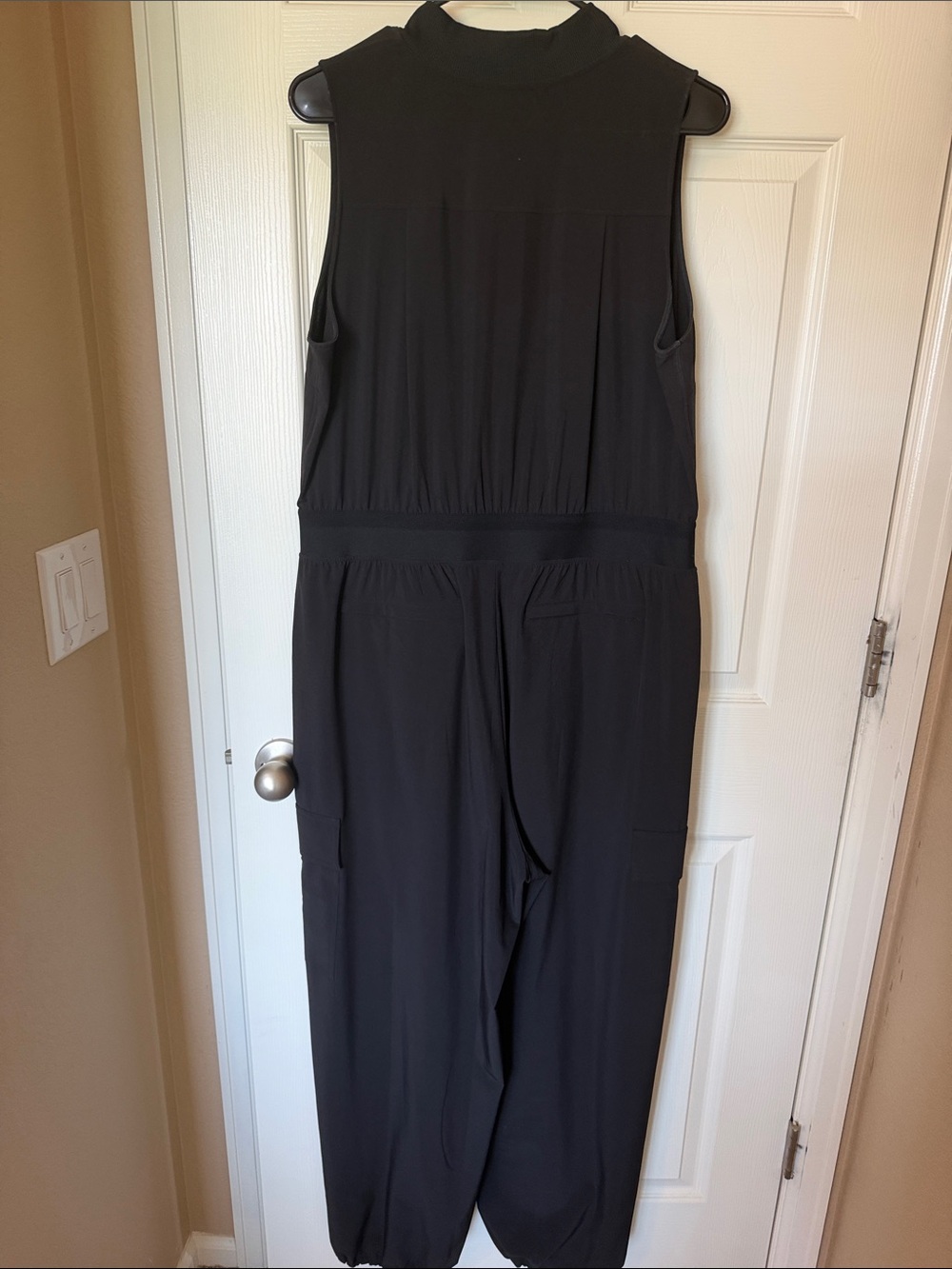 Athleta Black Sleeveless Utility Jumpsuit - Picture 2 of 4